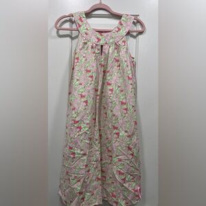 Lilly Pulitzer Womens Pink Floral Sleeveless Halter A-Line Dress Size XS